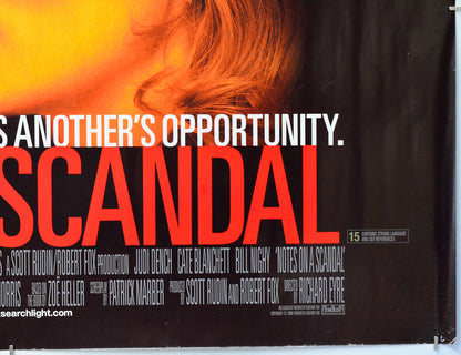 Notes On A Scandal (Bottom Right) Cinema Quad Movie Poster 