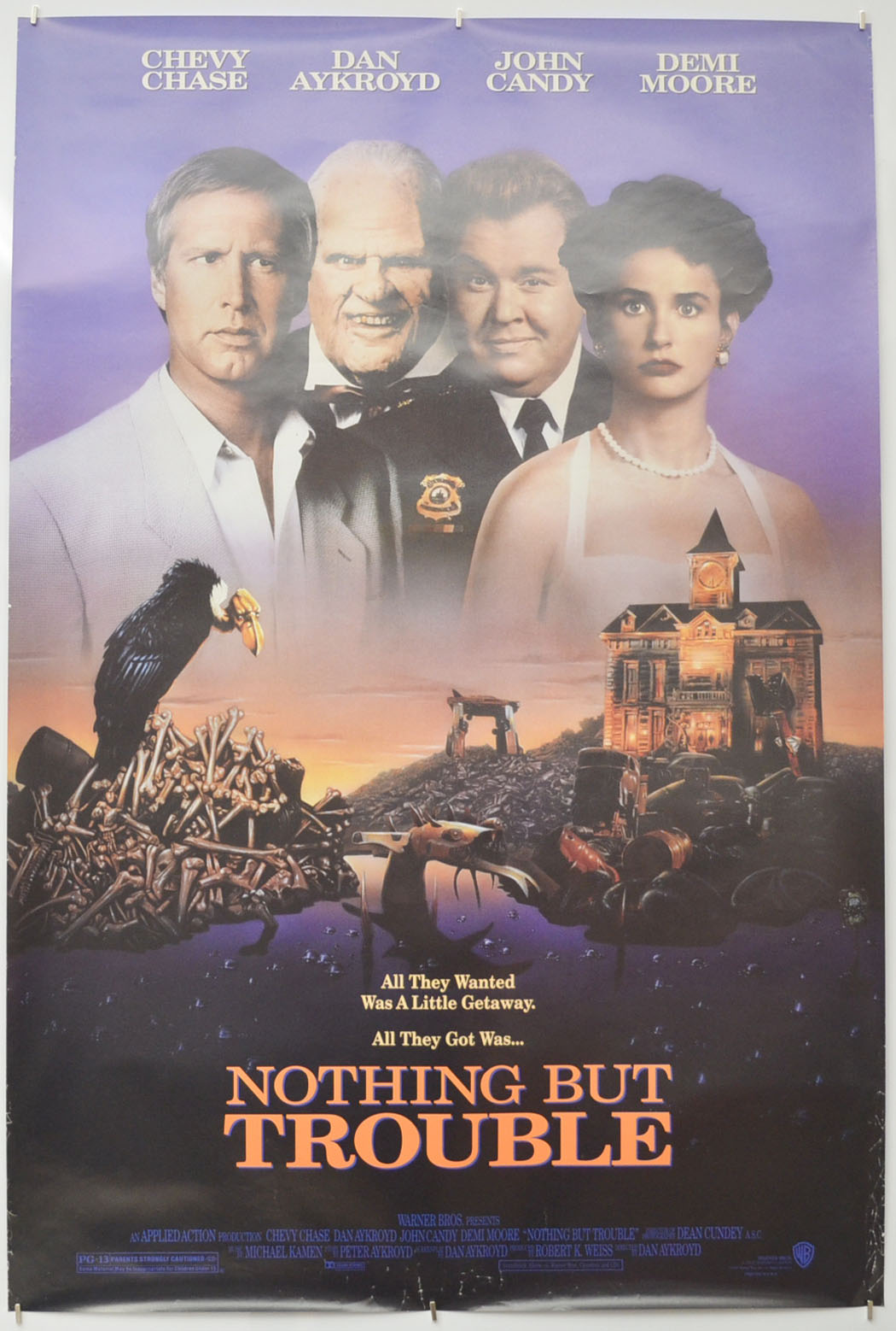 Nothing But Trouble Original One Sheet Poster - Film Poster - Movie Poster