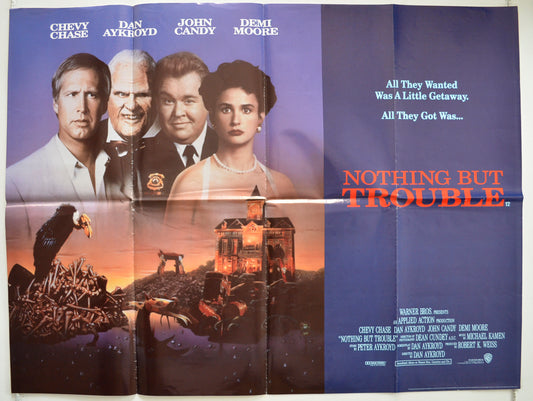 Nothing But Trouble  Original British Quad Poster - Film Poster - Movie Poster 