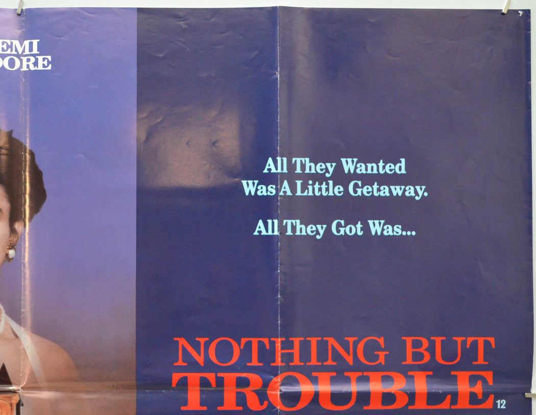 NOTHING BUT TROUBLE (Top Right) Cinema Quad Movie Poster 