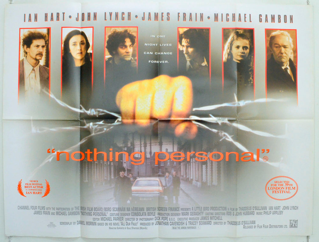 Nothing Personal Original British Quad Poster - Film Poster - Movie Poster 