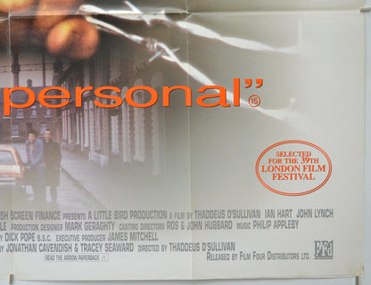 NOTHING PERSONAL (Bottom Right) Cinema Quad Movie Poster 