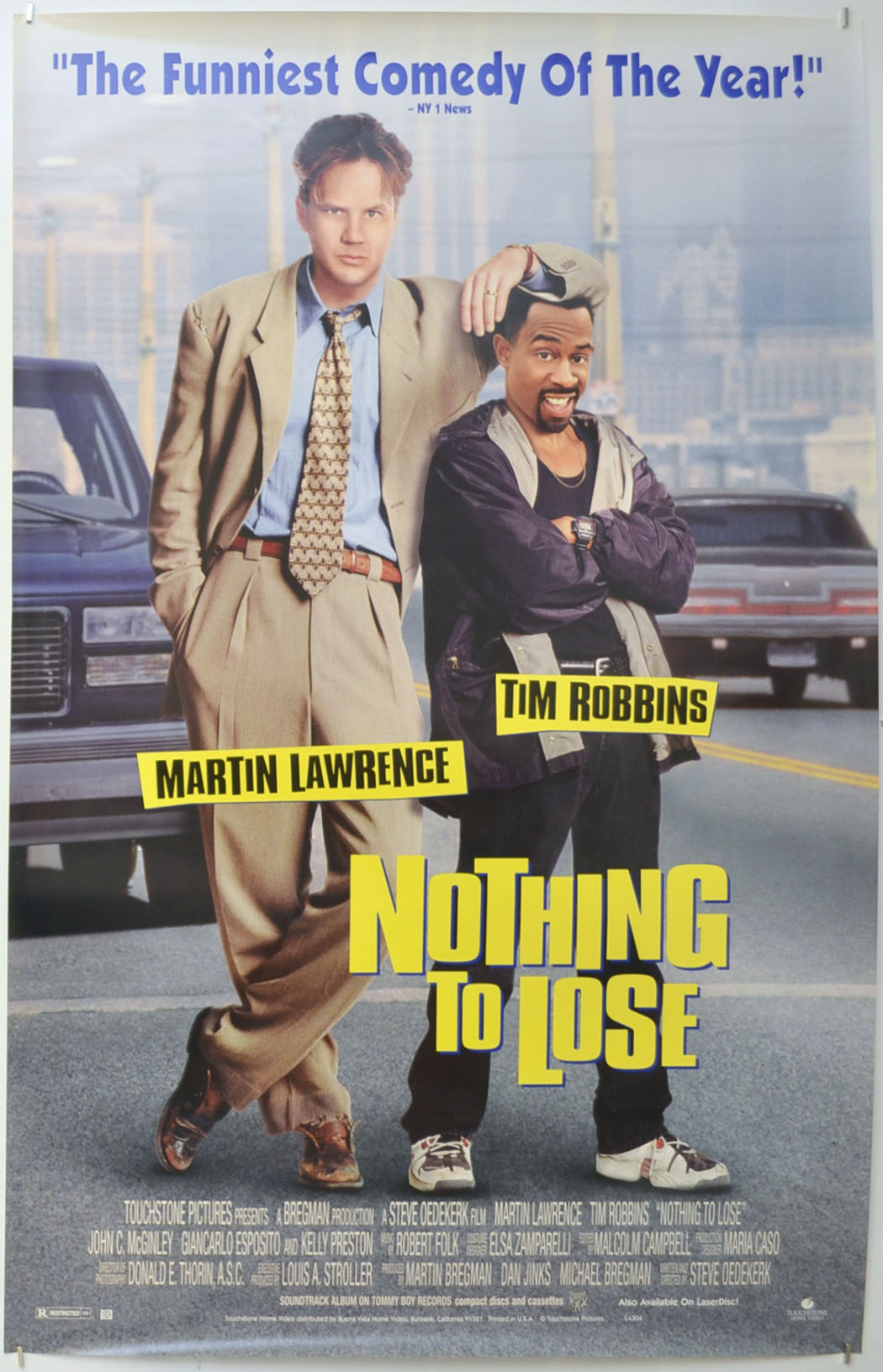 Nothing To Lose (Original Poster For The USA Video Release) Original One Sheet Poster - Film Poster - Movie Poster