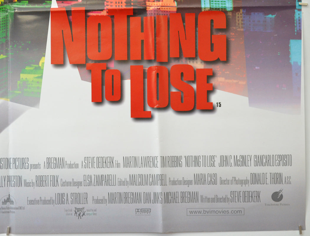 NOTHING TO LOSE (Bottom Right) Cinema Quad Movie Poster 