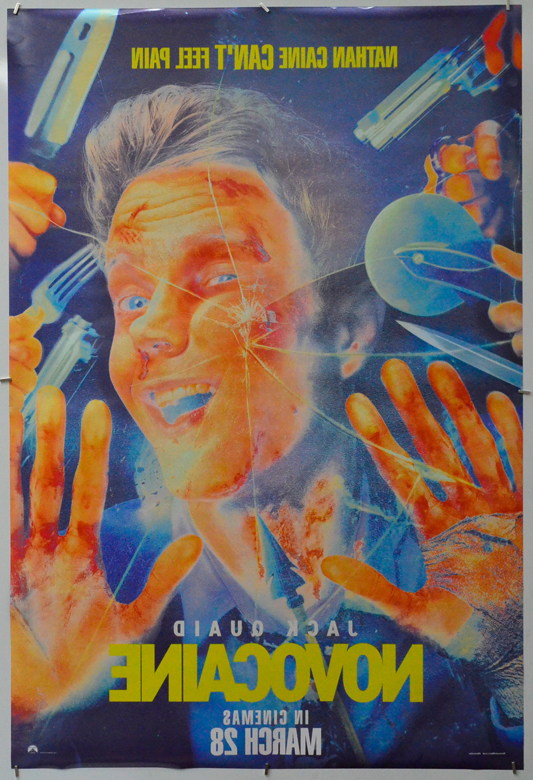 Novocaine (Back) Cinema One Sheet Movie Poster 