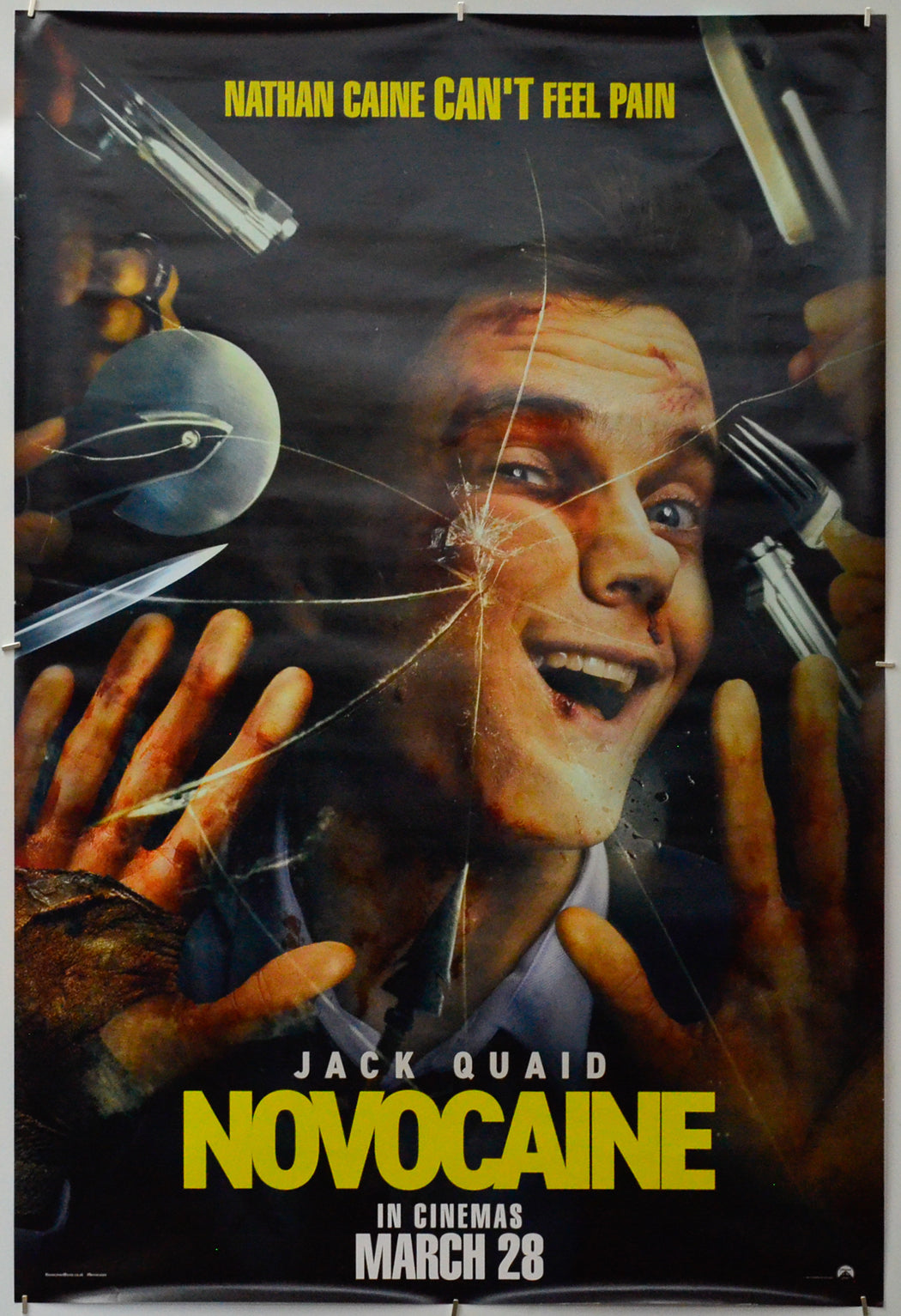 Novocaine - Original One Sheet Poster - Film Poster - Movie Poster 