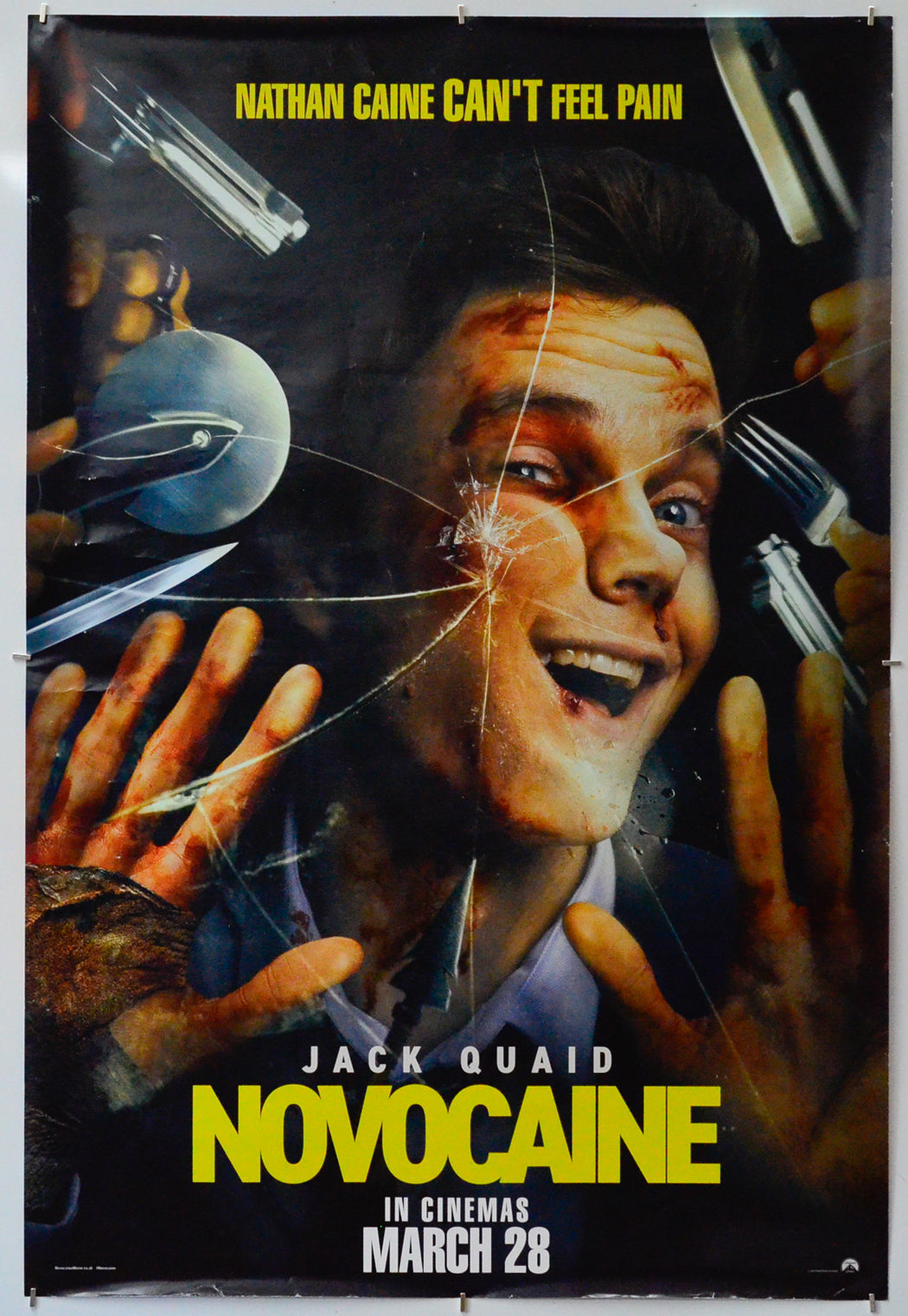 Novocaine - Original One Sheet Poster - Film Poster - Movie Poster 