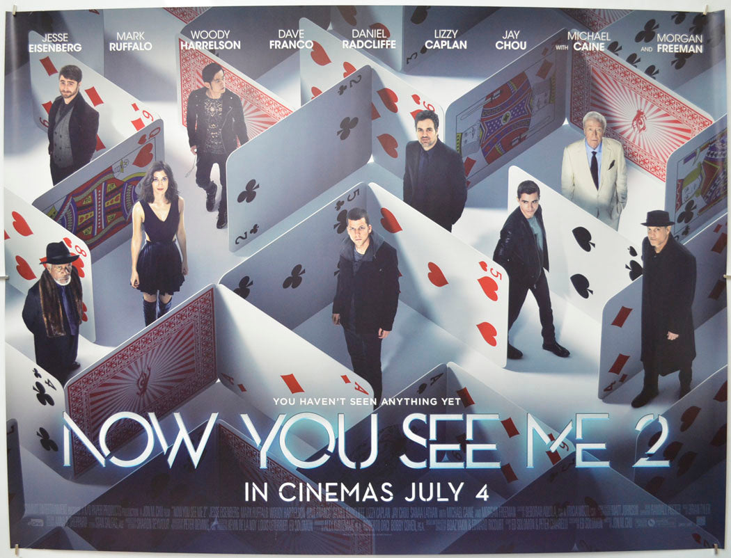 Now You See Me 2 (Teaser / Advance Version) Original Quad Poster - Film Poster - Movie Poster