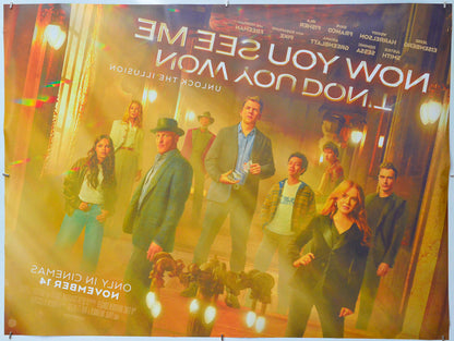 Now You See Me, Now You Don't (Back) Cinema Quad Movie Poster 