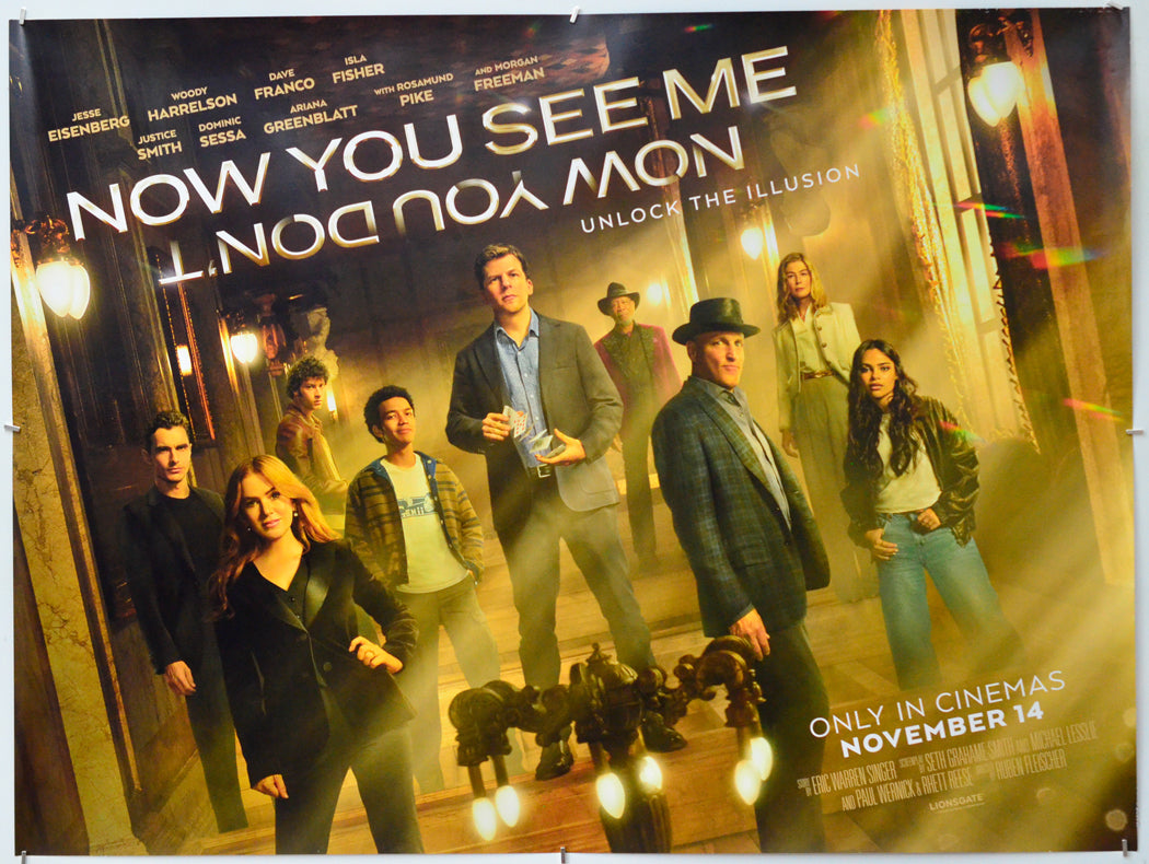 Now You See Me, Now You Don't - Original Quad Poster - Film Poster - Movie Poster