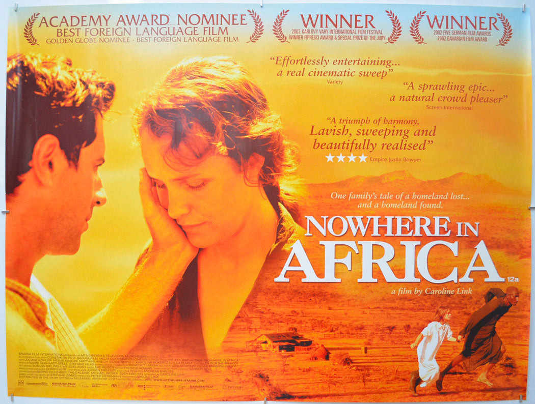 Nowhere In Africa (Nirgendwo In Afrika) Original Quad Poster - Film Poster - Movie Poster