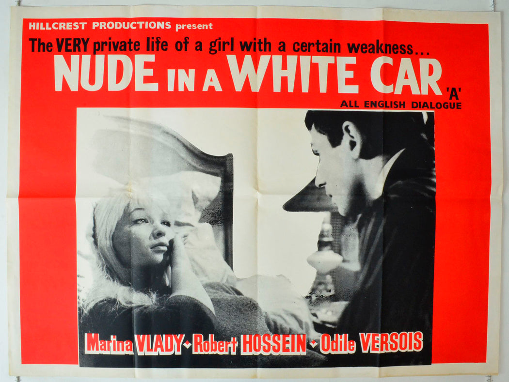 Nude In A White Car  (a.k.a. Night Is Not for Sleep)  (a.k.a. Toi... le venin)   Original British Quad Poster - Movie Poster