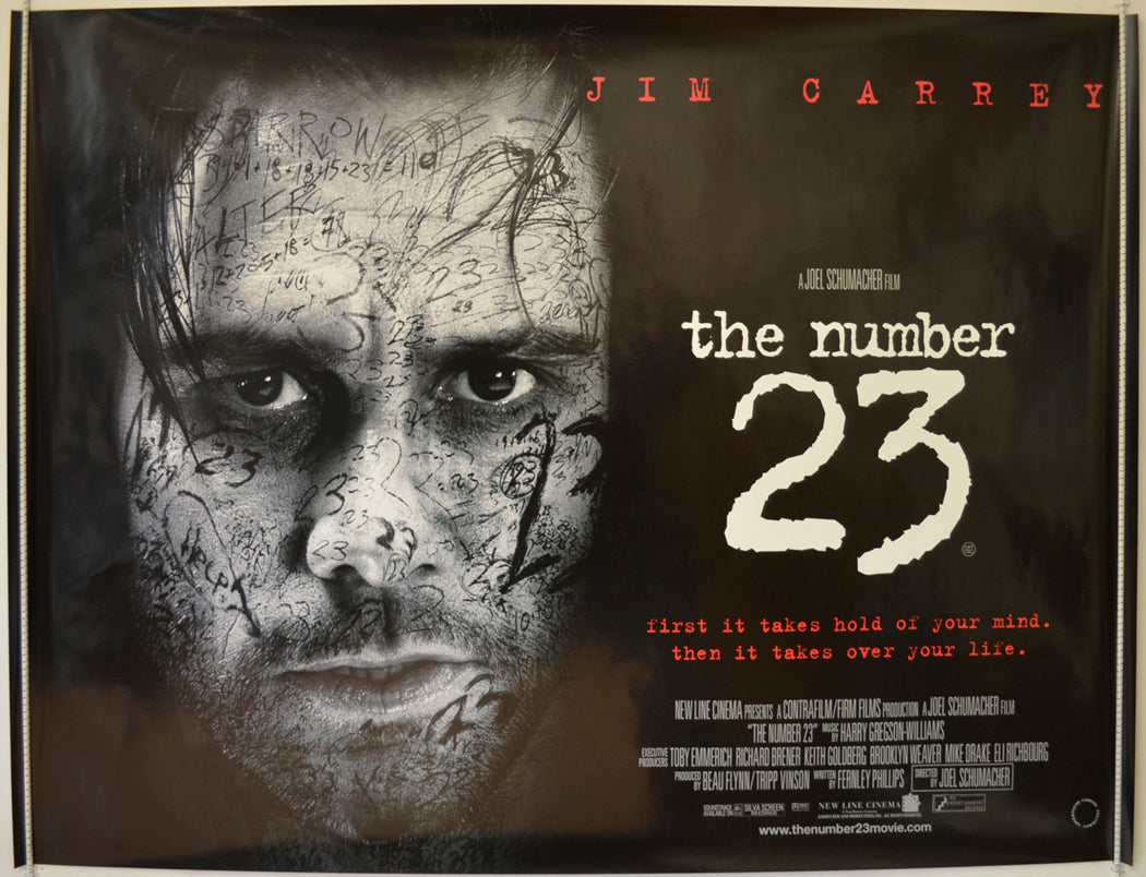 The Number 23  Original Quad Poster - Film Poster - Movie Poster 