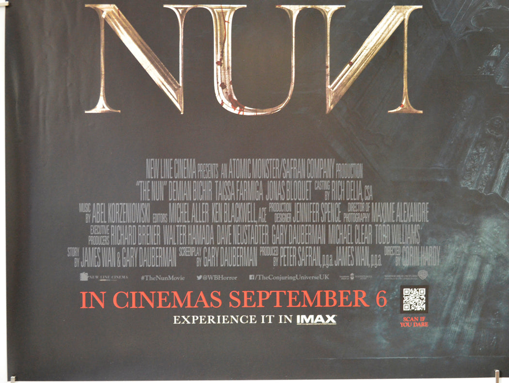 THE NUN (Bottom Left) Cinema Quad Movie Poster 