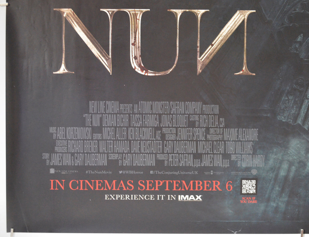 THE NUN (Bottom Left) Cinema Quad Movie Poster 