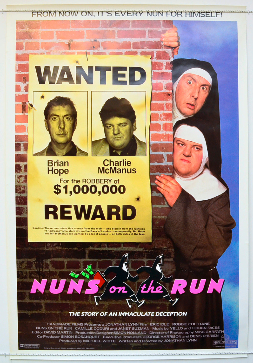 Nuns On The Run Original One Sheet Poster - Film Poster - Movie Poster  