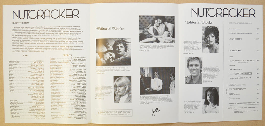 NUTCRACKER Cinema Exhibitors Campaign Press Book - BACK 