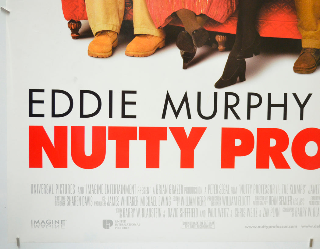 NUTTY PROFESSOR II : THE KLUMPS (Bottom Left) Cinema Quad Movie Poster 