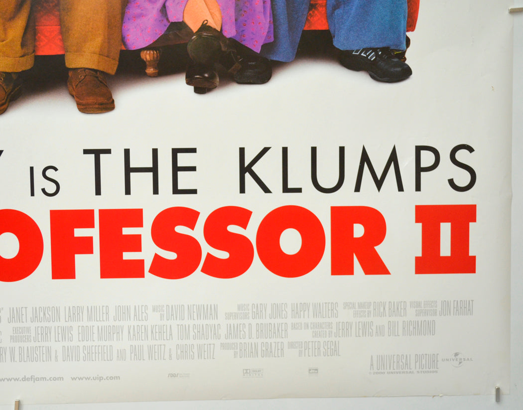 NUTTY PROFESSOR II : THE KLUMPS (Bottom Right) Cinema Quad Movie Poster 