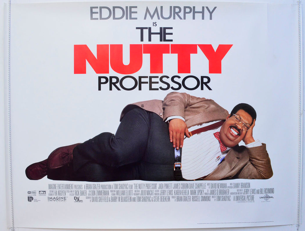 The Nutty Professor  Original British Quad Poster - Film Poster - Movie Poster 