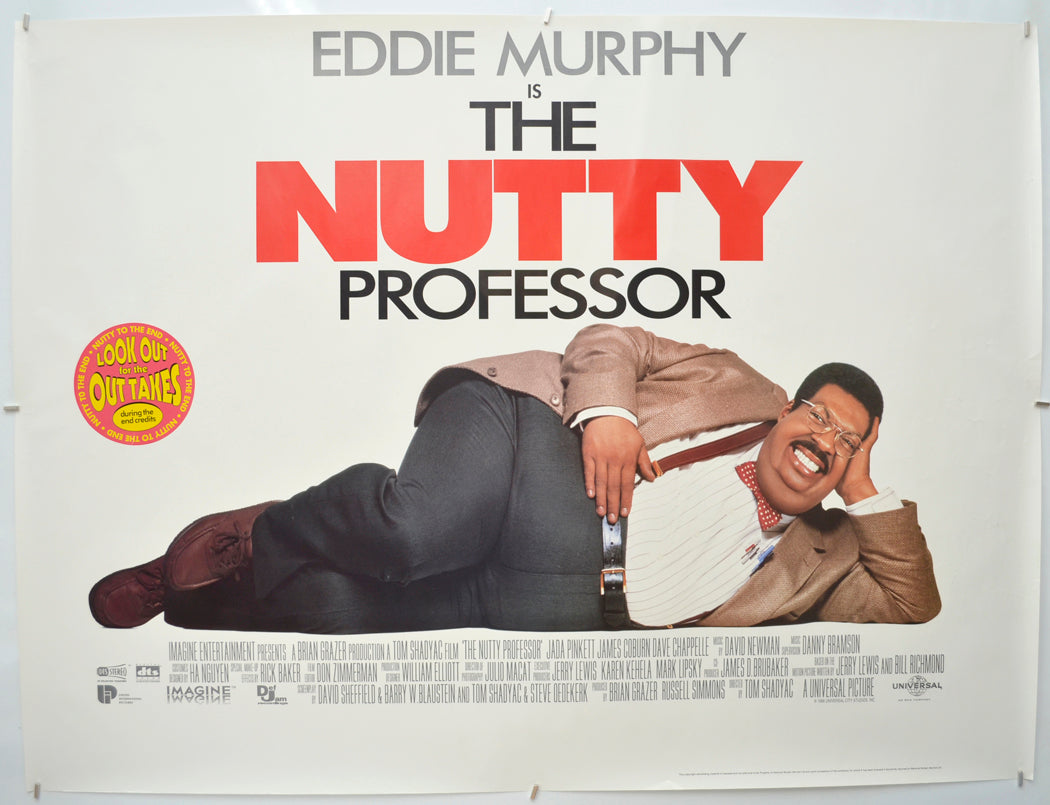 The Nutty Professor Original Quad Poster - Film Poster - Movie Poster