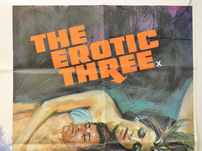 THE NYMPHO / THE EROTIC THREE (Top Right) Cinema Quad Movie Poster 