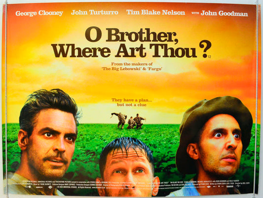 O Brother Where Art Thou? Original British Quad Poster - Film Poster - Movie Poster 