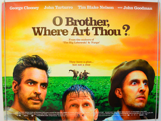 O Brother Where Art Thou? Original British Quad Poster - Film Poster - Movie Poster 