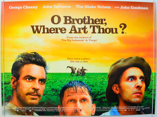 O Brother Where Art Thou? Original British Quad Poster - Film Poster - Movie Poster 