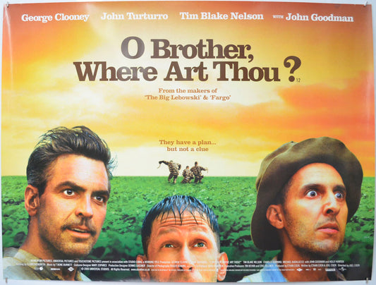 O Brother Where Art Thou? Original Quad Poster - Film Poster - Movie Poster