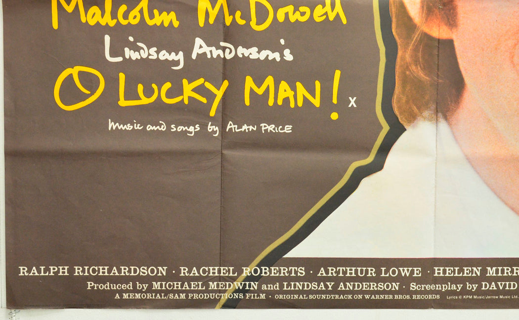 O LUCKY MAN (Bottom Left) Cinema Quad Movie Poster 