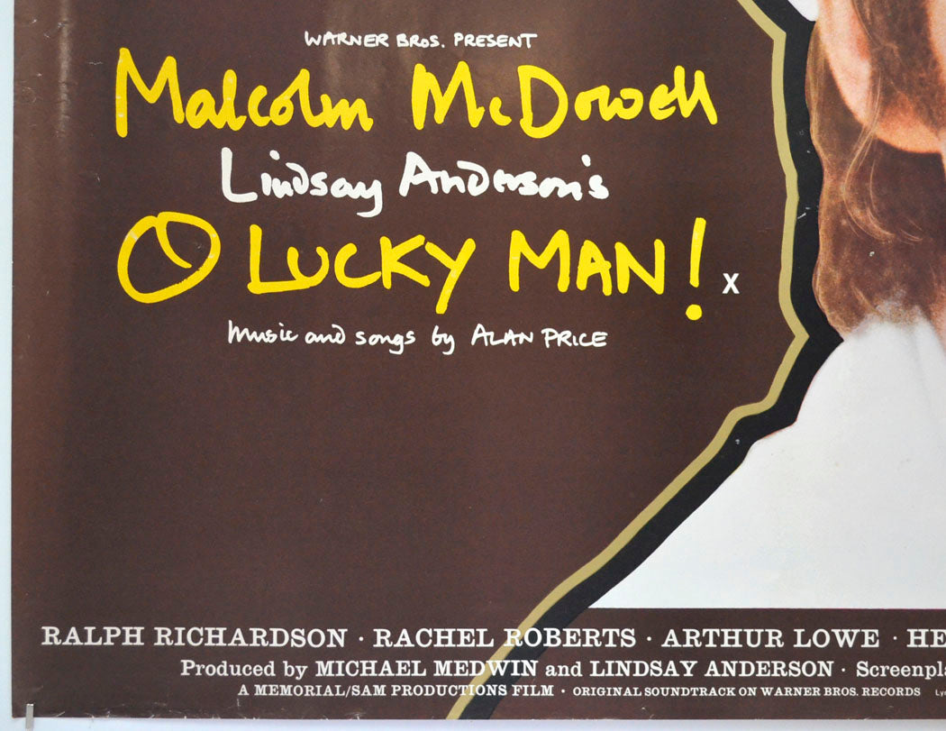 O LUCKY MAN (Bottom Left) Cinema Quad Movie Poster 