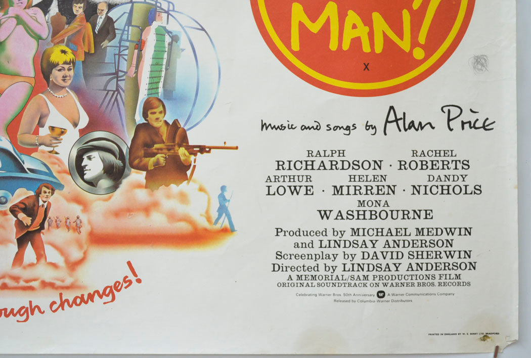 O LUCKY MAN (Bottom Right) Cinema Quad Movie Poster 