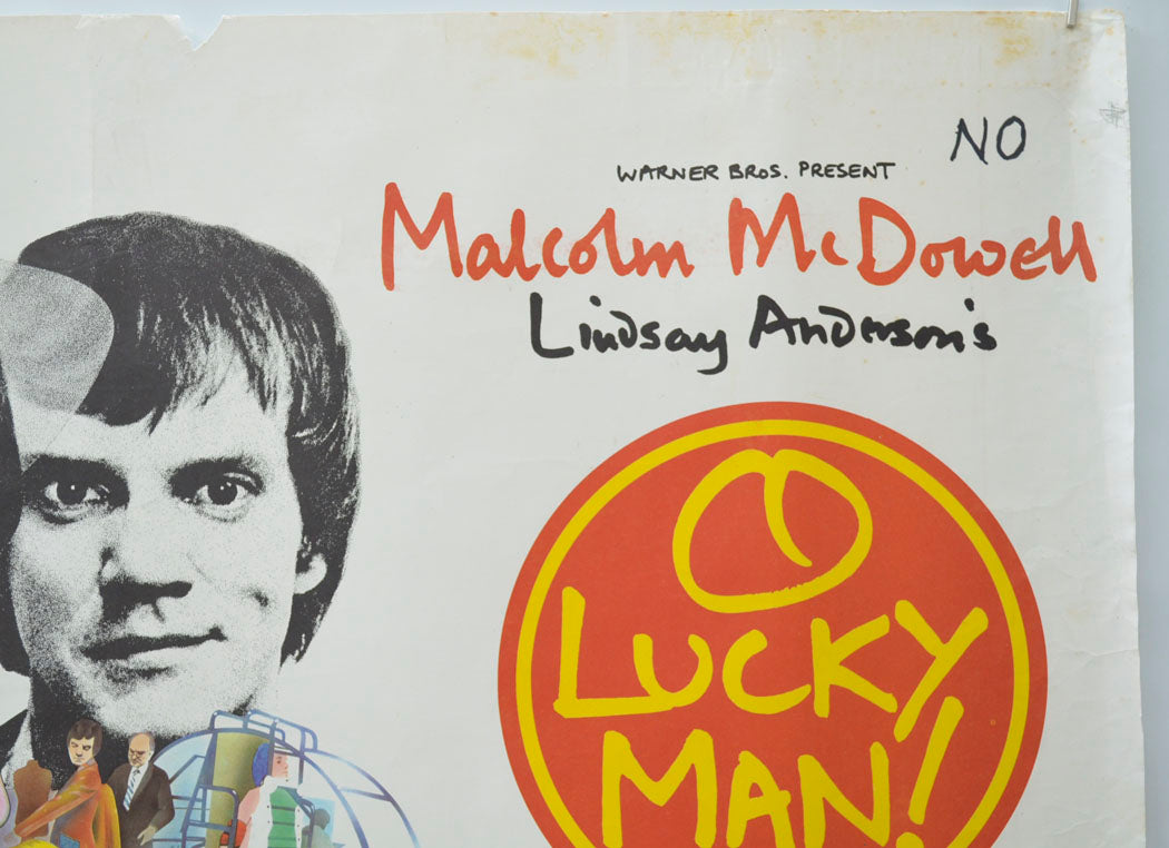 O LUCKY MAN (Top Right) Cinema Quad Movie Poster 