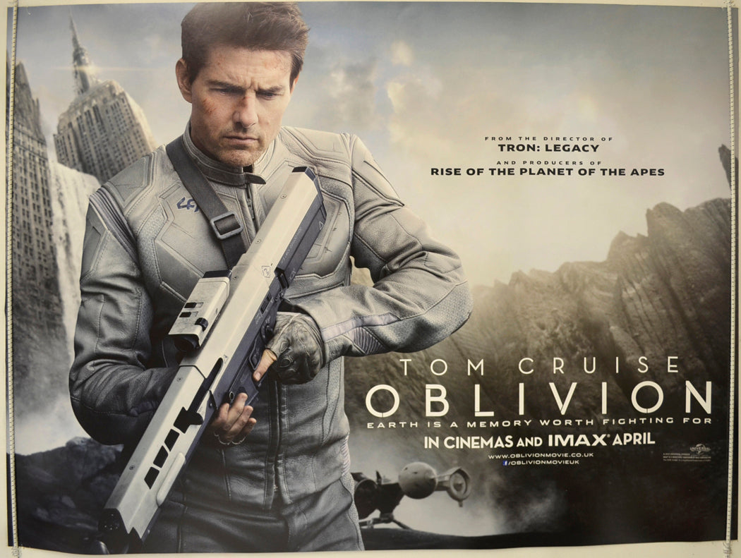 Oblivion  (Teaser / Advance Version)  Original Quad Poster - Film Poster - Movie Poster 