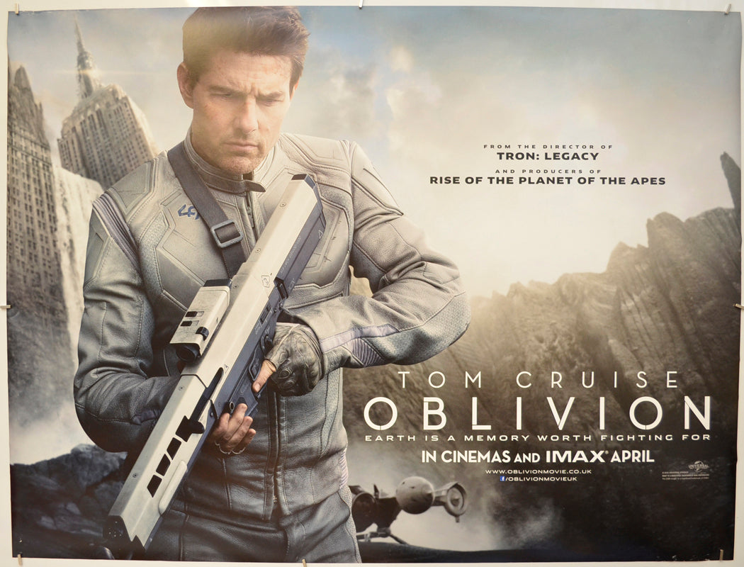 Oblivion  (Teaser / Advance Version)   Original Quad Poster - Film Poster - Movie Poster