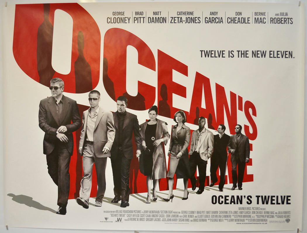 Ocean's 12 Original Quad Poster - Film Poster - Movie Poster  