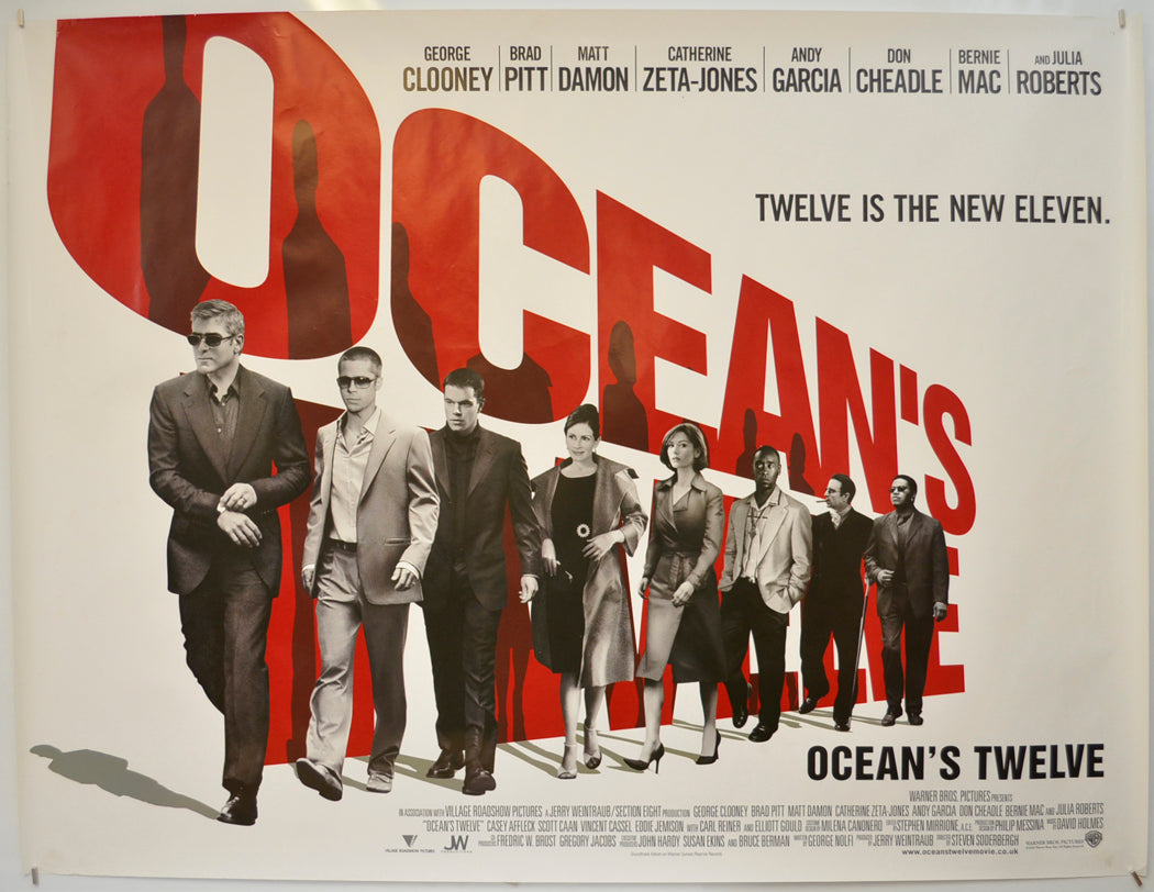 Ocean's 12 Original Quad Poster - Film Poster - Movie Poster  