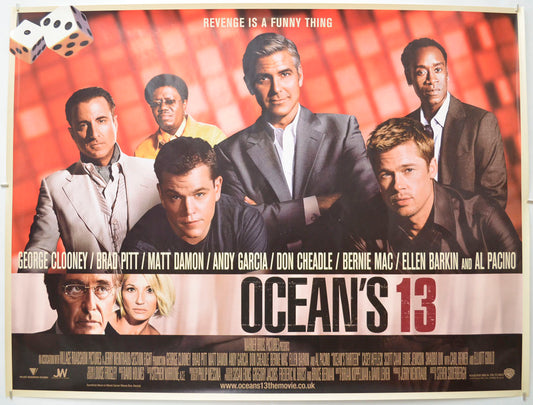 Ocean's 13 Original Quad Poster - Film Poster - Movie Poster