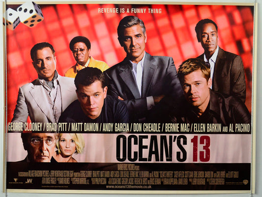 Ocean's 13 Original British Quad Poster - Movie Poster