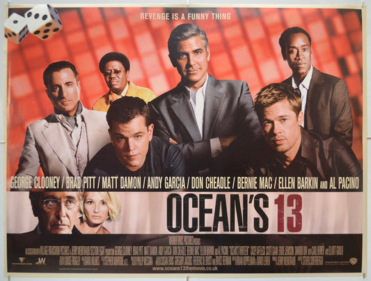 Ocean's 13 - Original Quad Poster - Film Poster - Movie Poster - Cinema Poster