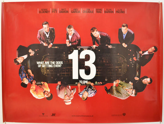 Ocean's 13  (Teaser / Advance Version) Original Quad Poster - Film Poster - Movie Poster  