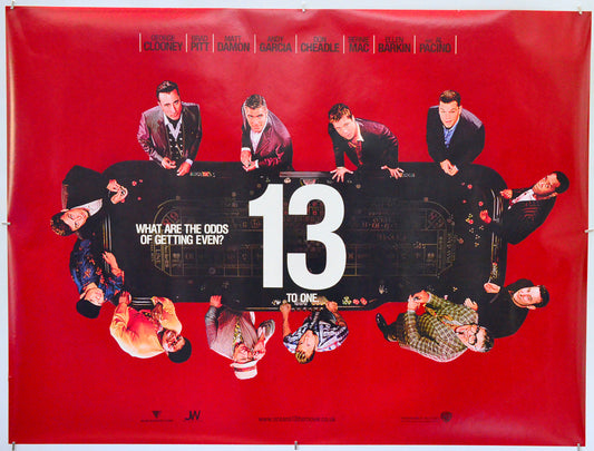 Ocean's 13 - Original Quad Poster - Film Poster - Movie Poster