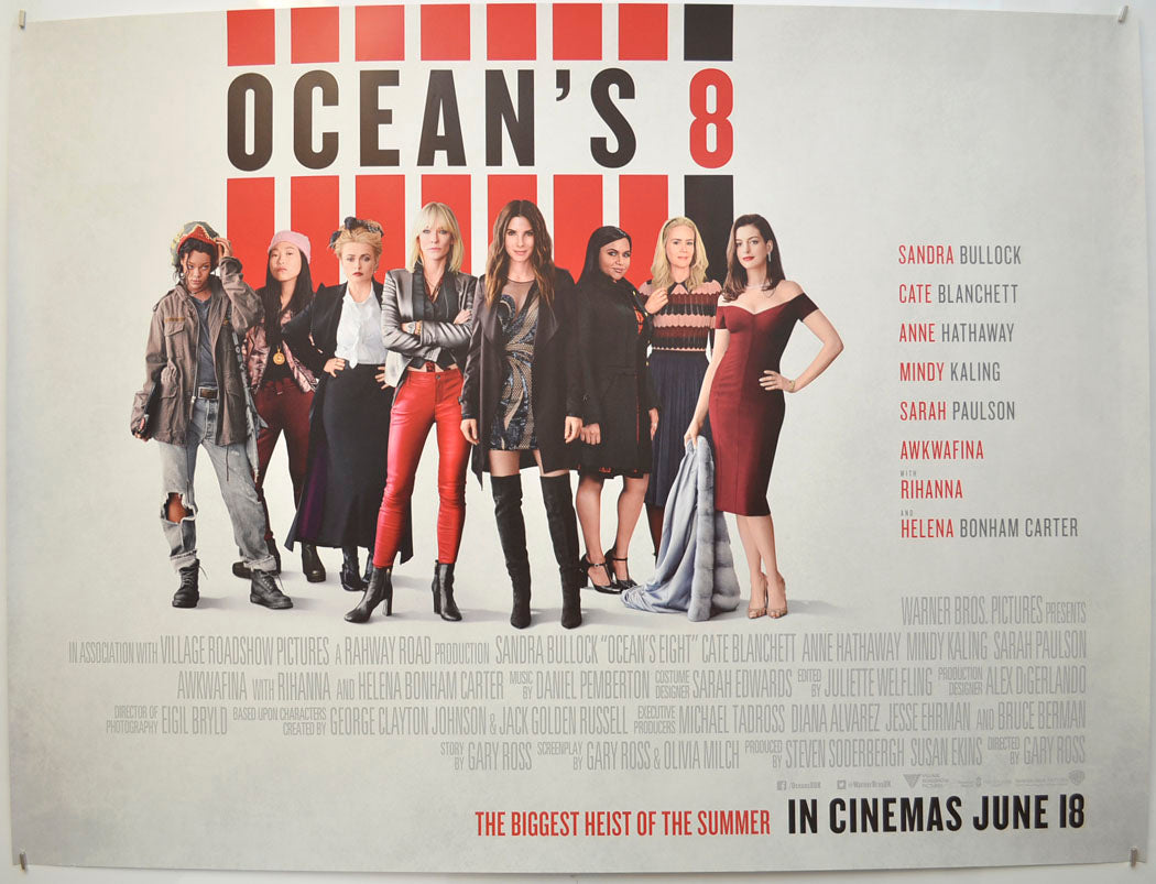 Ocean's 8 Original Quad Poster - Film Poster - Movie Poster