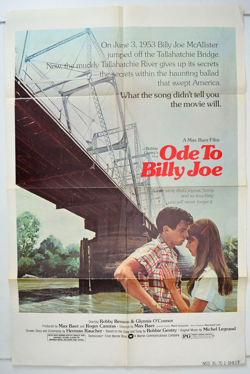 Ode To Billy Joe Original One Sheet Poster - Movie Poster