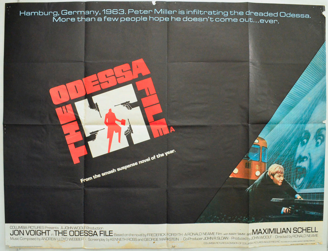 The Odessa File Original British Quad Poster - Film Poster - Movie Poster 