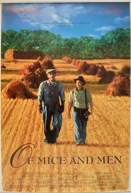 Of Mice And Men  Original One Sheet Poster - Film Poster - Movie Poster 