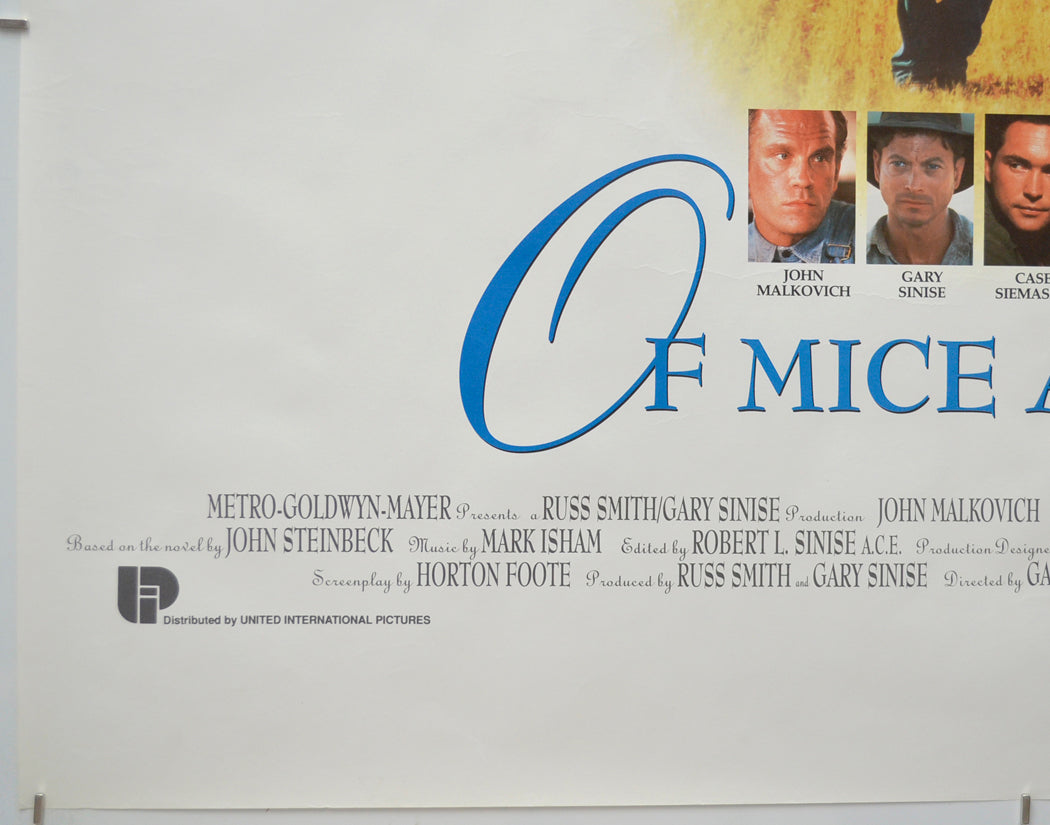 OF MICE AND MEN (Bottom Left) Cinema Quad Movie Poster 