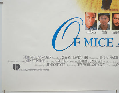 OF MICE AND MEN (Bottom Left) Cinema Quad Movie Poster 