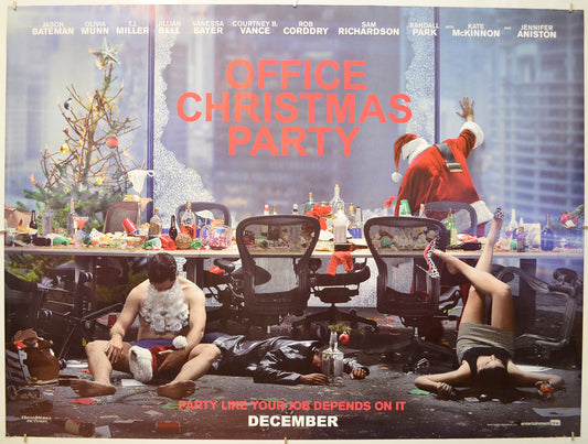 Office Christmas Party (Teaser / Advance Version)  Original Quad Poster - Film Poster - Movie Poster